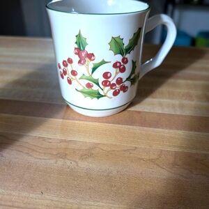 Vintage Christmas coffee cup